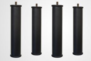 Pack de 4 patas redondas para bases tapizadas y Somier de láminas super anchas (pack de 4 patas)
